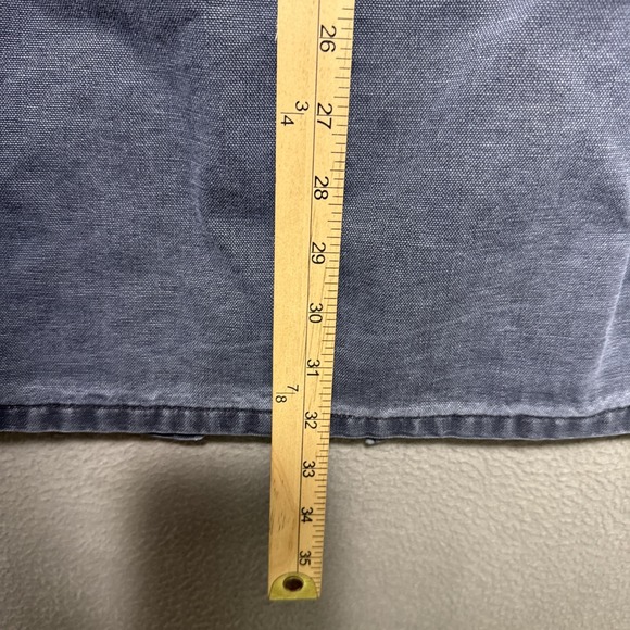 Vintage Carhartt Duster Jacket Mens XL Faded Distressed Shoulder Cape Chore Barn - Picture 7 of 7